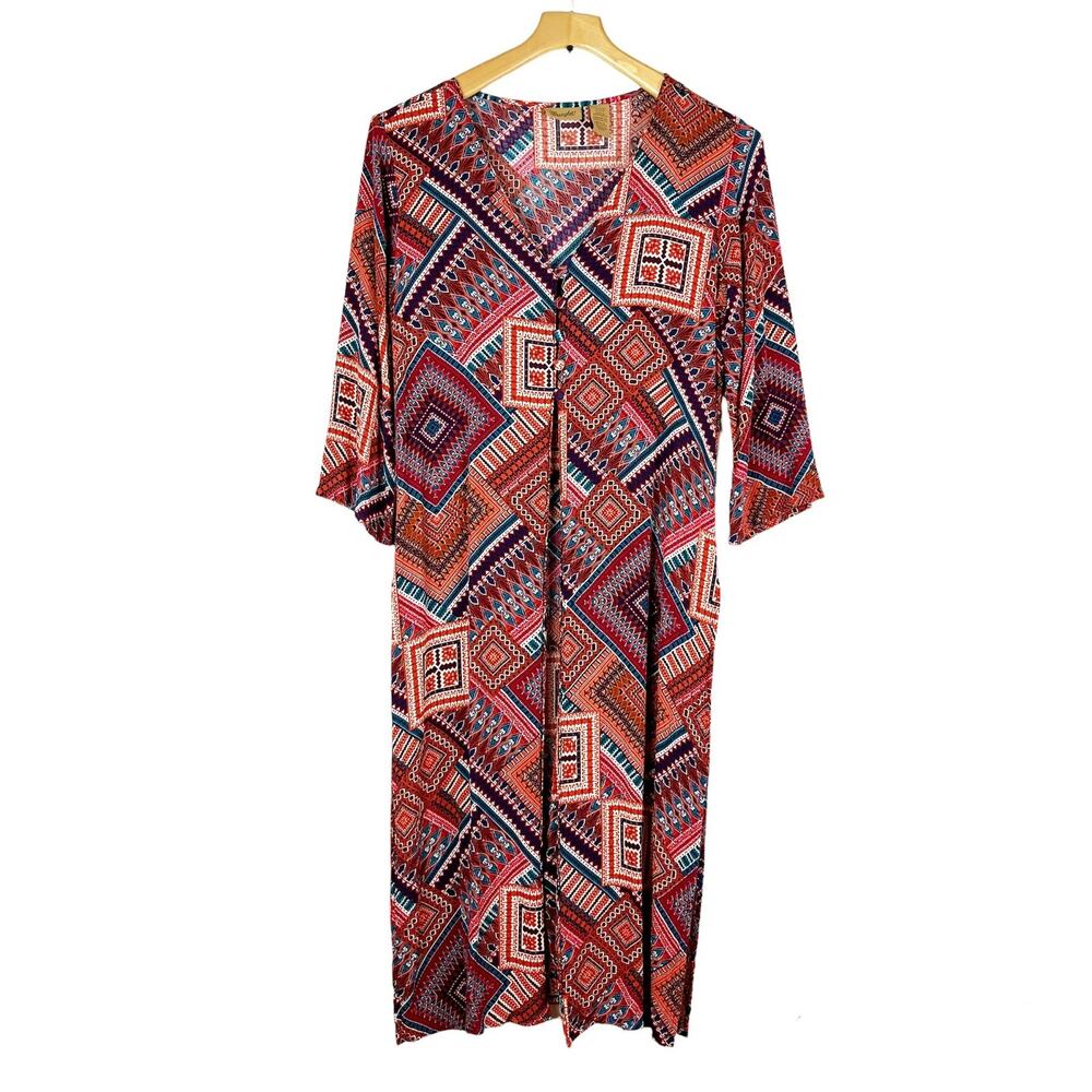 Wrangler Long Duster Western Kimono Size Small